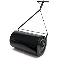 WilTec Rodillo de césped para jardín 60cm Tambor Ø35cm 60l para conectar a cortacésped